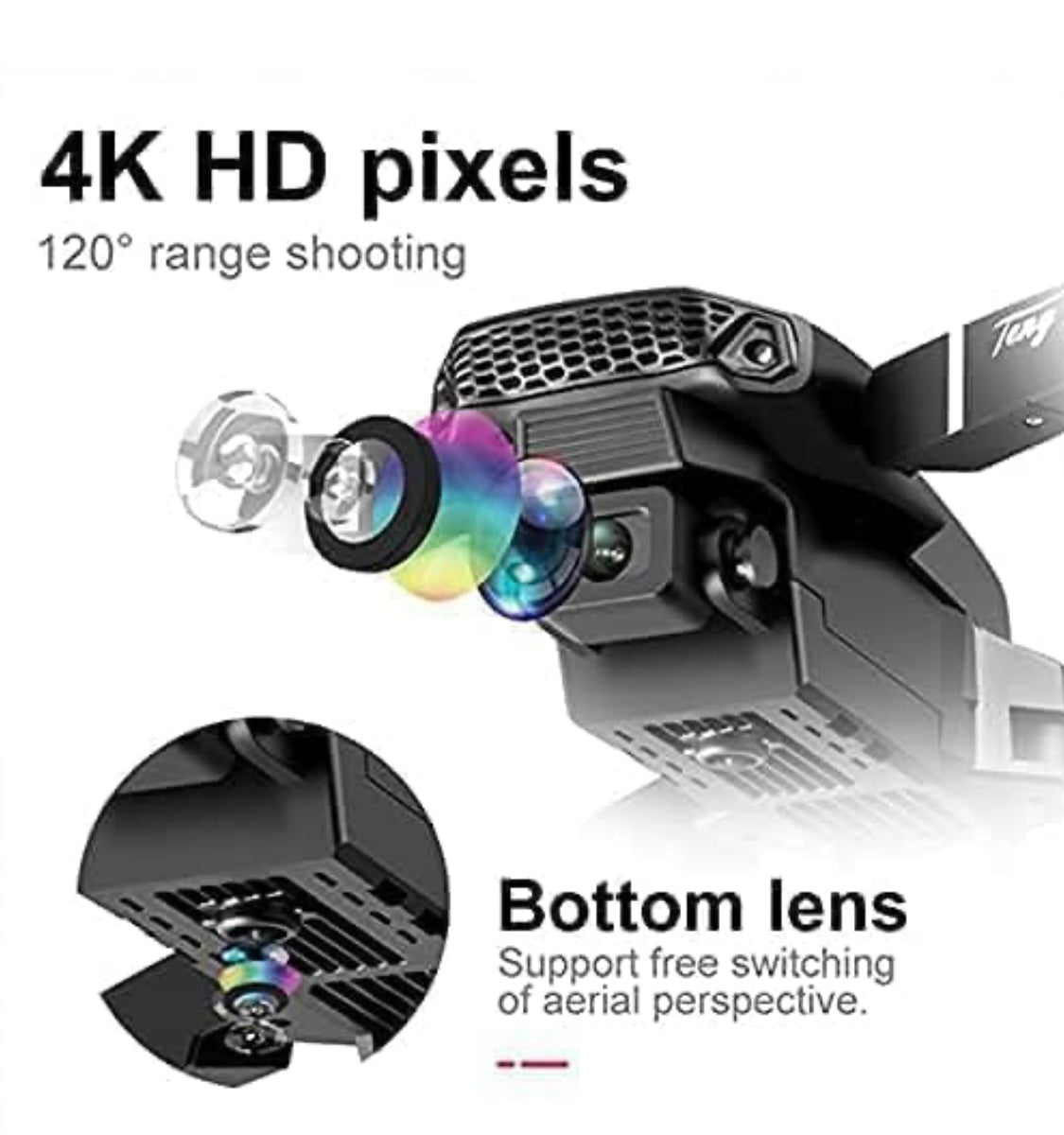 Drone with 4k Camera Foldable 1080P HD Drone with FPV Live Video
