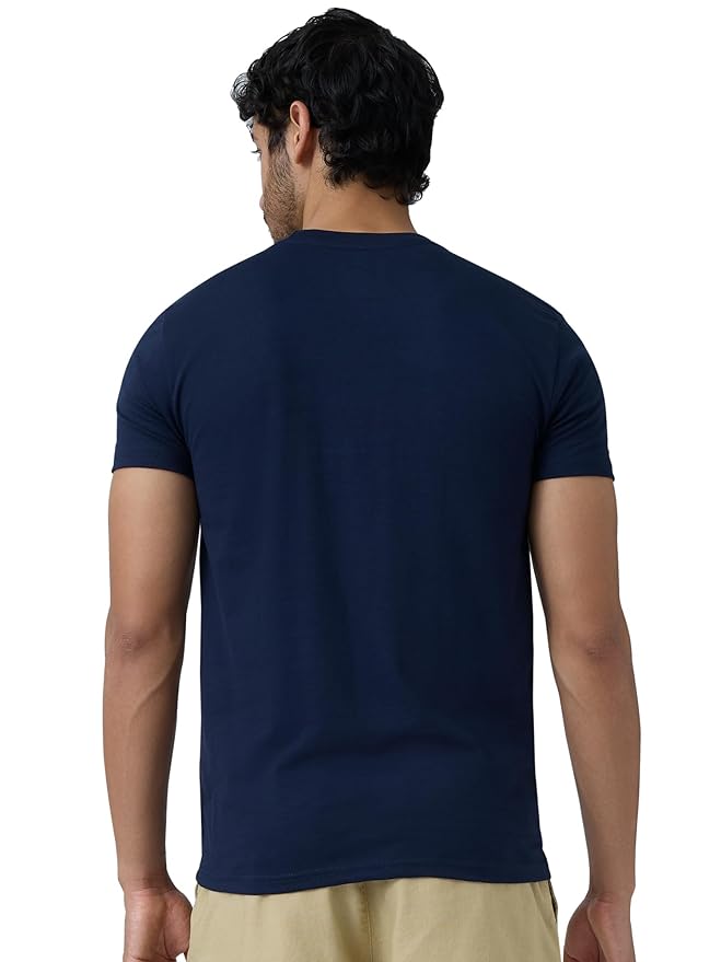Men's Super Combed Cotton Regular Fit Pace Crew Neck Half Sleeve T-Shirt