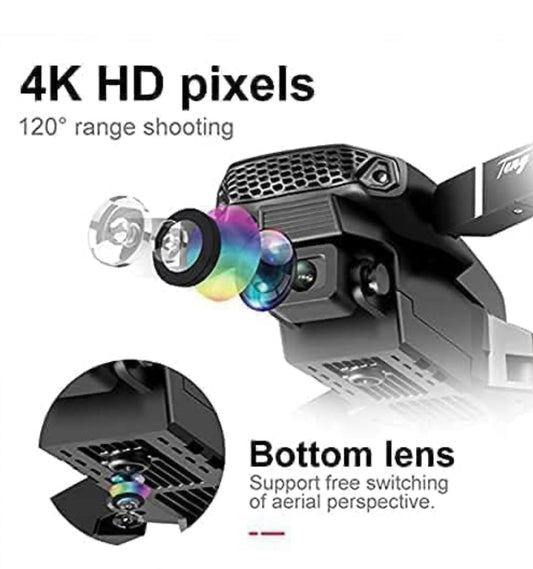 Drone with 4k Camera Foldable 1080P HD Drone with FPV Live Video