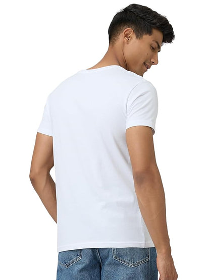 Men's Super Combed Cotton Regular Fit Pace Crew Neck Half Sleeve T-Shirt