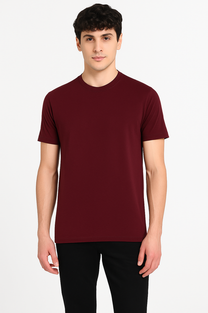 Solid Pack of 4: Half Sleeves Crew Neck At Just ₹499/-