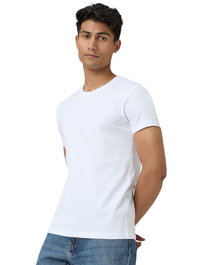 Men's Super Combed Cotton Regular Fit Pace Crew Neck Half Sleeve T-Shirt