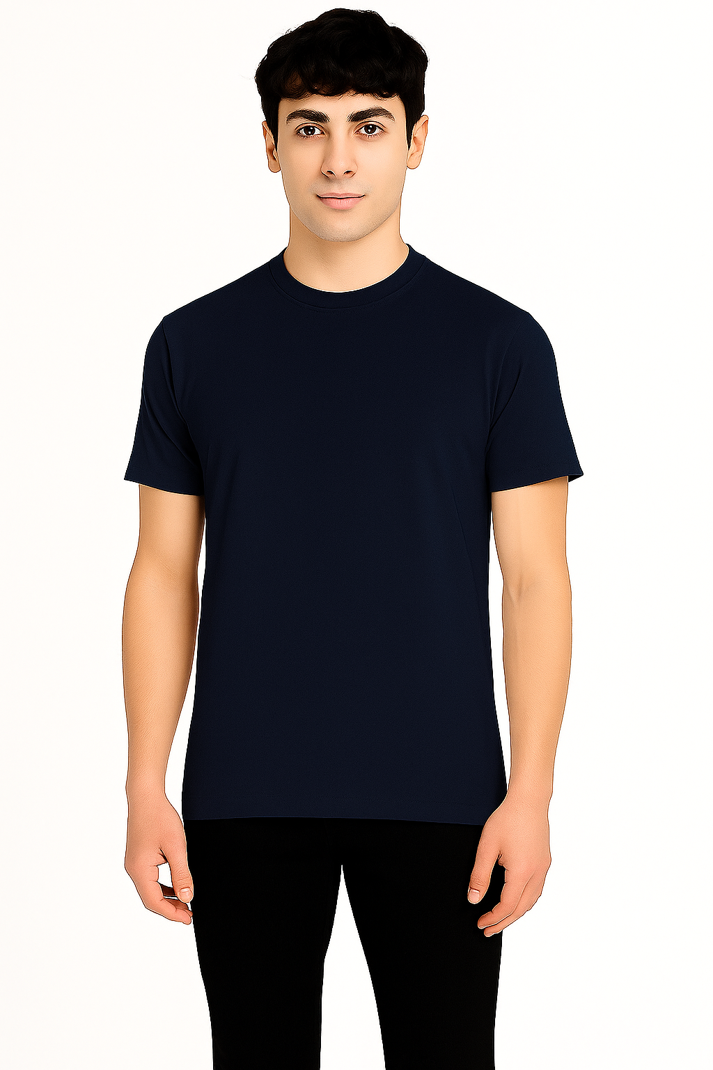 Solid Pack of 4: Half Sleeves Crew Neck At Just ₹499/-