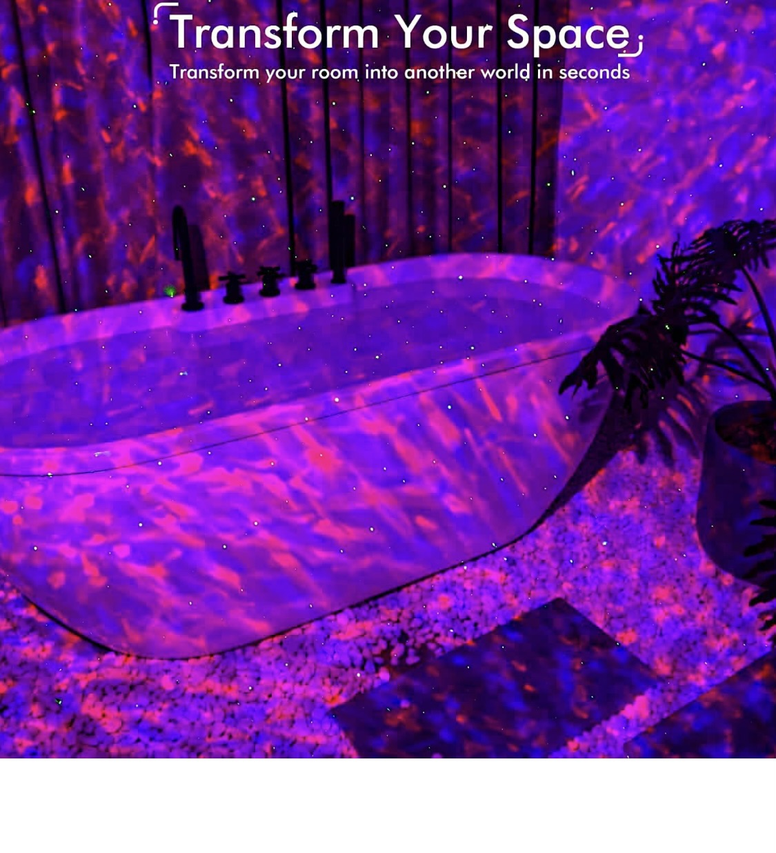 Plastic Galaxy Star LED Projector Night Lamp for Bedroom