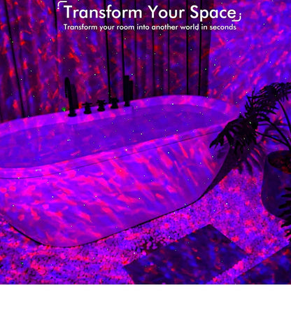 Plastic Galaxy Star LED Projector Night Lamp for Bedroom