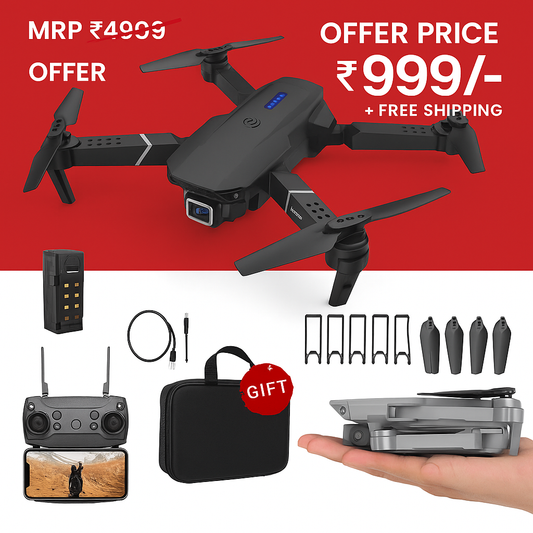 Drone with 4k Camera Foldable 1080P HD Drone with FPV Live Video